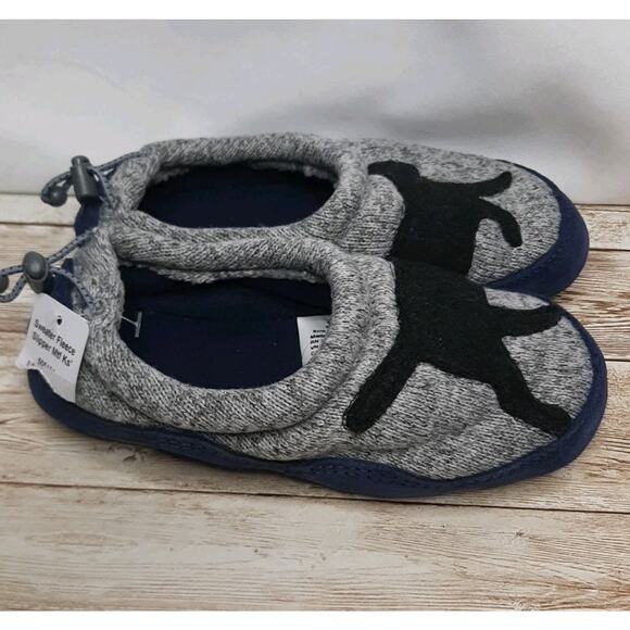 L.L. Bean Children’s Sweater Fleece Slippers with Dog Motif Size 10-11 NWT - Picture 4 of 9